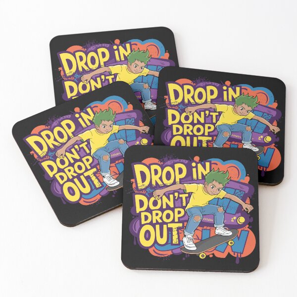 Item preview, Drop In Dont Drop Out Vintage Skater Graffiti Art designed and sold by BeatStriker.