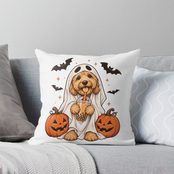 Item preview, Goldendoodle Ghost and Boba Cute Halloween Dog Humor Gift designed and sold by Whirx.