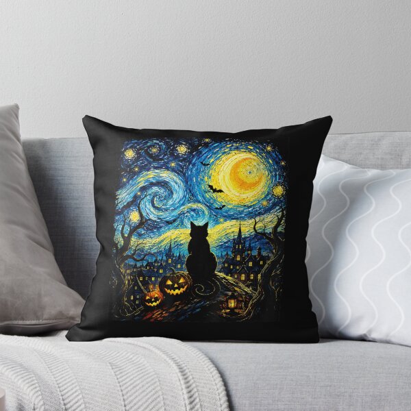 Item preview, Black Cat Starry Night Van Gogh Halloween Costume Men Women designed and sold by Szartstudios.
