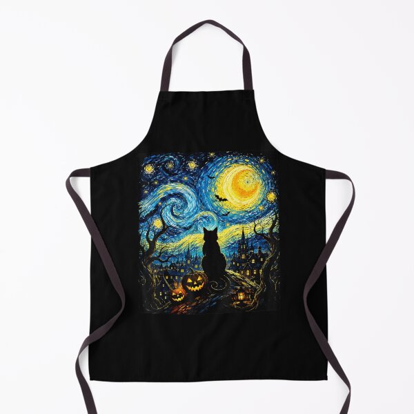 Item preview, Black Cat Starry Night Van Gogh Halloween Costume Men Women designed and sold by Szartstudios.