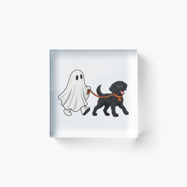 Item preview, Ghost Walking Black Lab Funny Halloween Dog Owner designed and sold by Whirx.