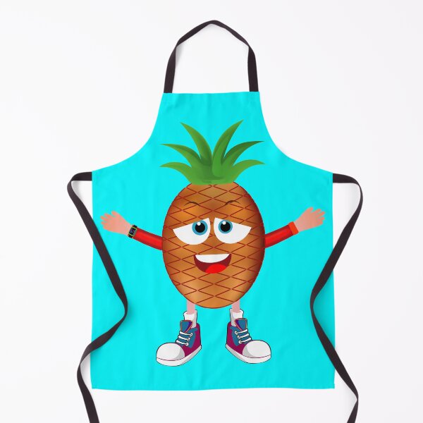 Item preview, Satisfied Pineapple Animated Character Boy Version designed and sold by ExpressiveToon.