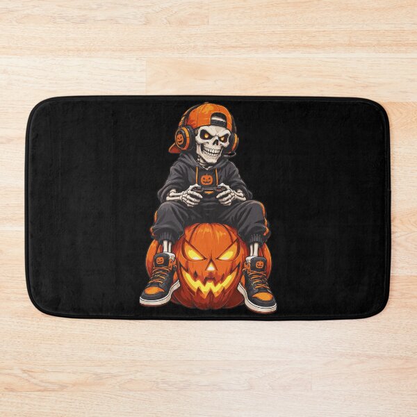Item preview, Spooky Skeleton Gaming Halloween Controller Pumpkin Gamer designed and sold by Whirx.