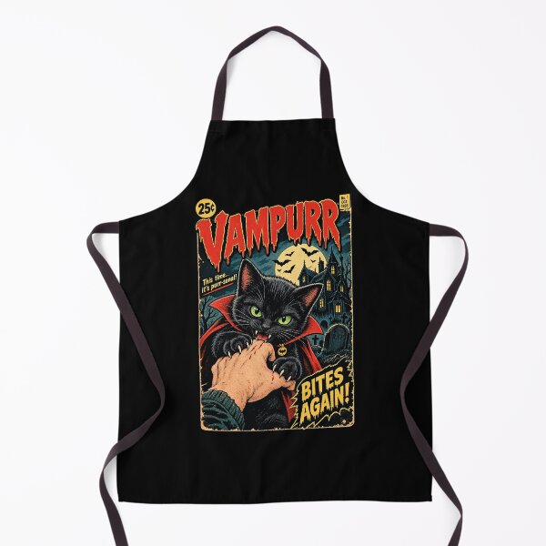 Item preview, Vampurr Bites Again Funny Halloween Vampire Cat Horror designed and sold by Whirx.