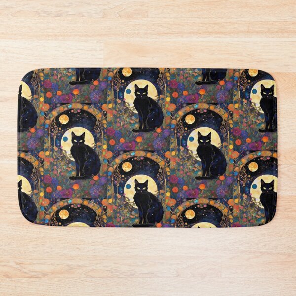 Item preview, Black Cat Floral designed and sold by TheDarkWardrobe.