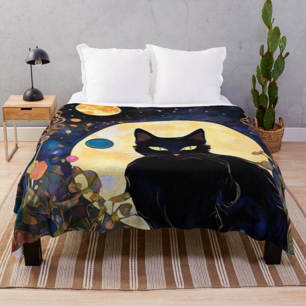 Item preview, Black Cat Floral designed and sold by TheDarkWardrobe.