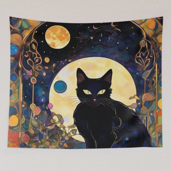 Item preview, Black Cat Floral designed and sold by TheDarkWardrobe.