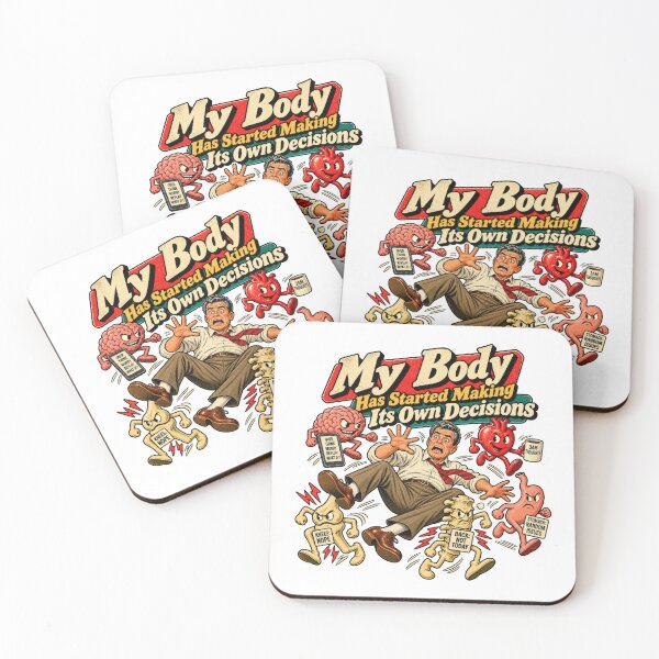 Item preview, My Body Has Its Own Agenda – Retro Body Humor designed and sold by DopeyRobot.