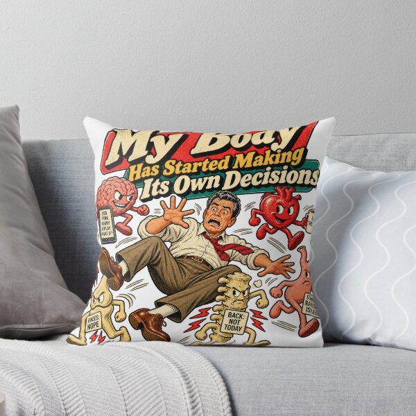 Item preview, My Body Has Its Own Agenda – Retro Body Humor designed and sold by DopeyRobot.