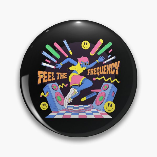 Item preview, Feel The Frequency Retro 90s Groove Dancer designed and sold by BeatStriker.