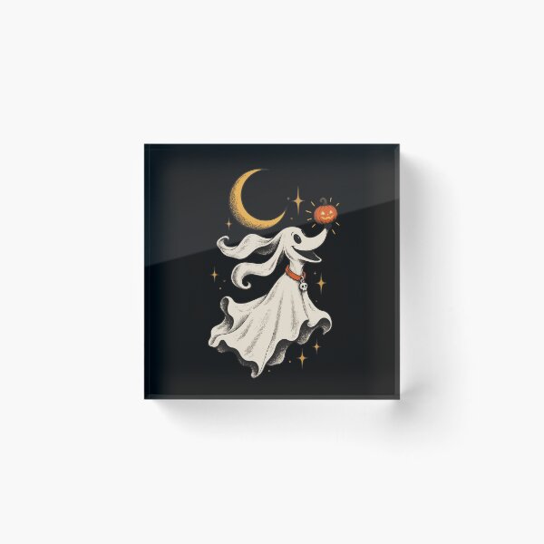 Item preview, Vintage Ghost Dog Pumpkin Nose Halloween Spooky Dog Gift designed and sold by Whirx.