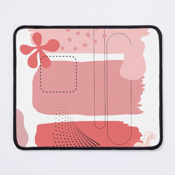 Item preview, Muted Red Abstract Collage – Modern Geometric Graphic Art designed and sold by Khadique.