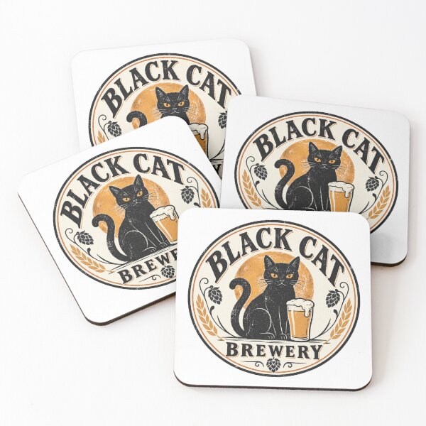 Item preview, Black Cat Brewery - Halloween designed and sold by CampAndCoast.