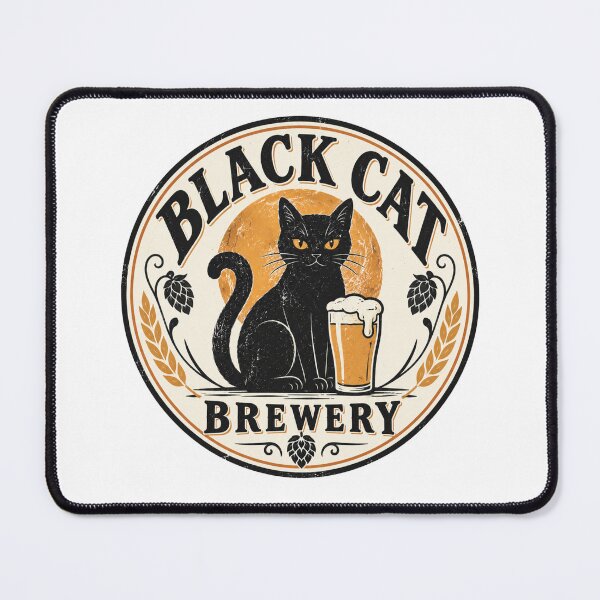 Item preview, Black Cat Brewery - Halloween designed and sold by CampAndCoast.