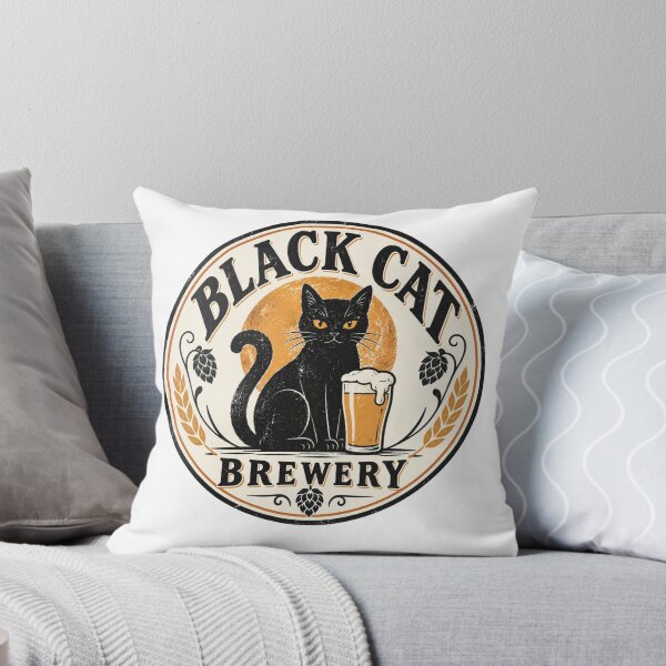 Item preview, Black Cat Brewery - Halloween designed and sold by CampAndCoast.