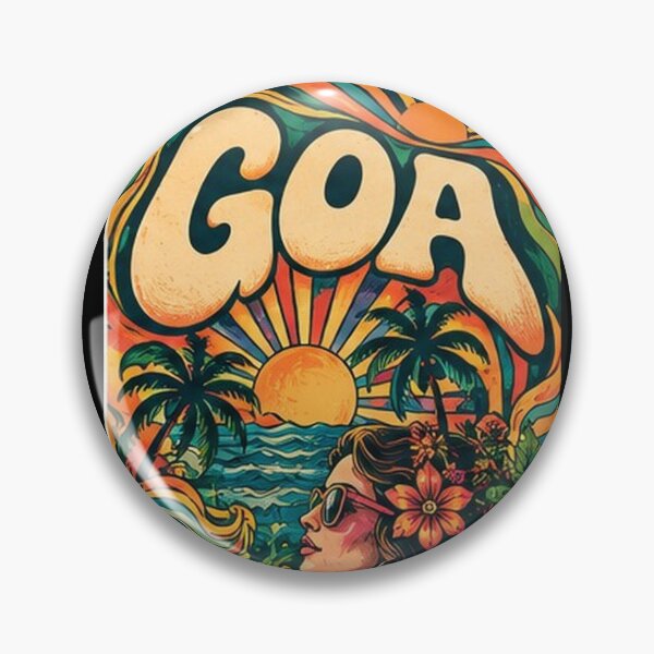 Item preview, Goa 1970s Psychedelic Vibes Peace Love Sun designed and sold by Goanheartprints.