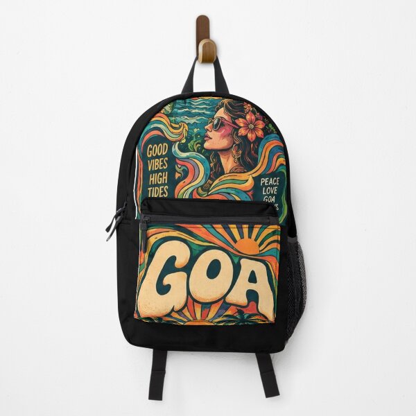 Item preview, Goa 1970s Psychedelic Vibes Peace Love Sun designed and sold by Goanheartprints.