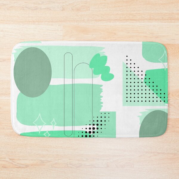 Item preview, Mint Green Abstract Shapes – Modern Geometric Minimalist Wall Art designed and sold by Khadique.