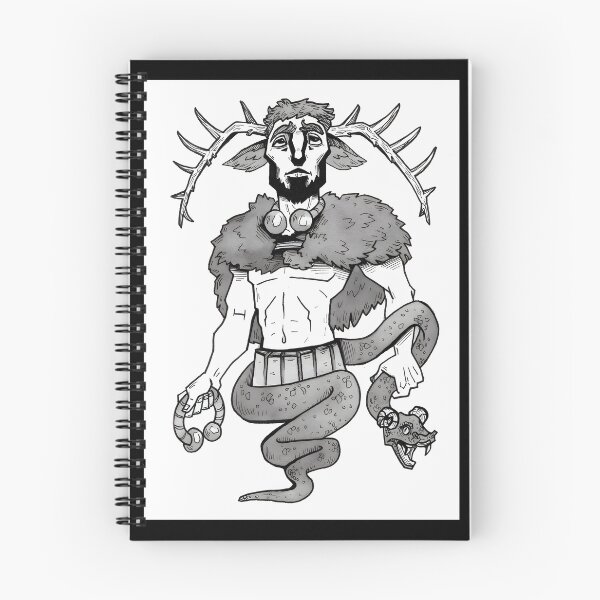 Item preview, Cernunnos Mythical Deer God Illustration with Celtic Design designed and sold by Ahmed Bezeid.