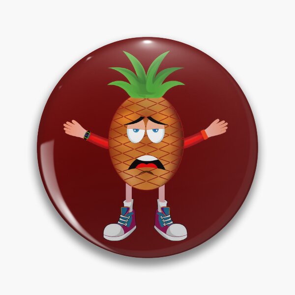 Item preview, Bored Pineapple Animated Character Boy Version designed and sold by ExpressiveToon.