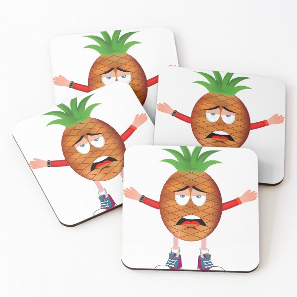 Item preview, Bored Pineapple Animated Character Boy Version designed and sold by ExpressiveToon.
