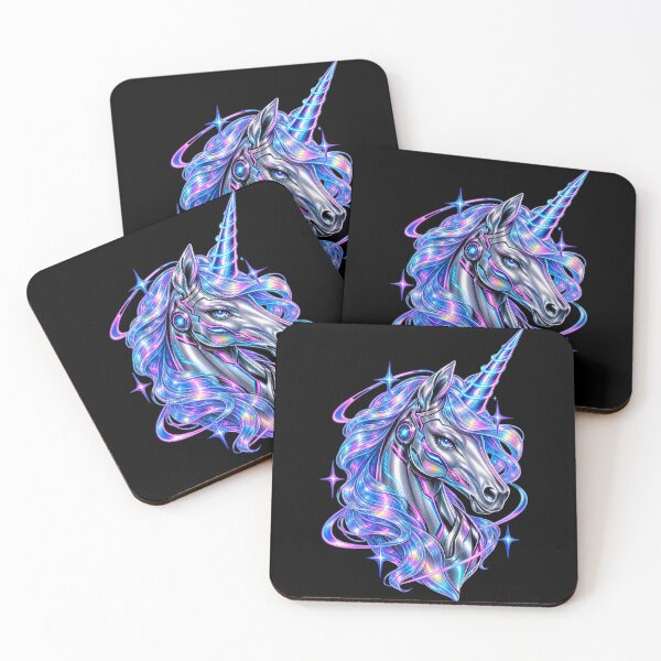 Item preview, Cyber ​​unicorn profile designed and sold by BiaSMartins.