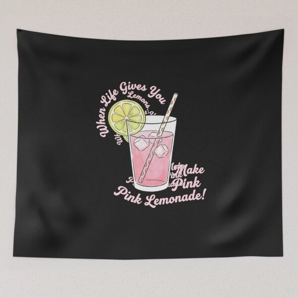 Item preview, When Life Gives You Lemons Makes Pink Lemonade Aesthetic designed and sold by New Art.