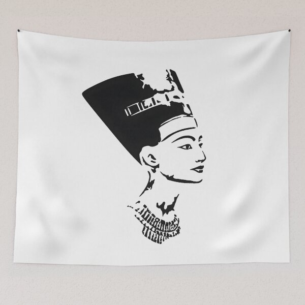 Item preview, Queen Nefertiti Minimalist Stencil - Ancient Egyptian Silhouette designed and sold by ShabanMerch⭐⭐⭐.