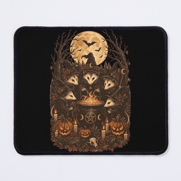 Item preview, Vintage Witch Opossum Moon Ritual Animal Gothic Halloween designed and sold by Whirx.