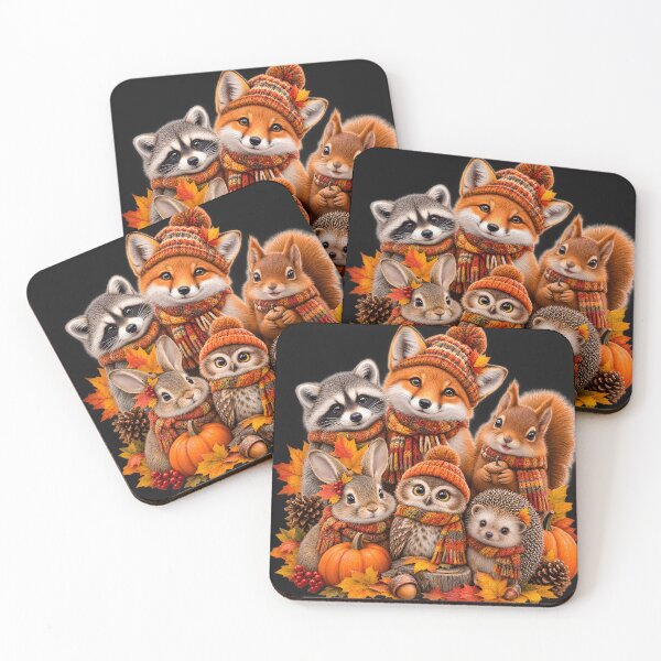 Item preview, Cute Fall Animals – Autumn Sticker Collection designed and sold by ziiyou.