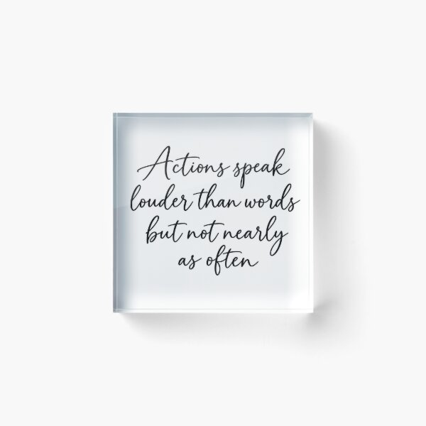 Item preview, Quiet Acts, Clear Messages designed and sold by Quote Gallery.