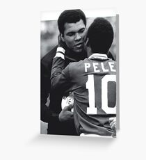 Pele, Muhammad Ali Grußkarte