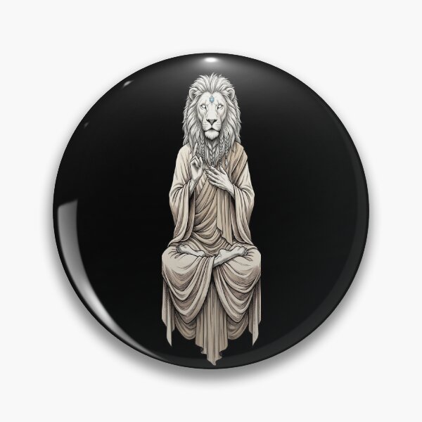 Item preview, White Lion in Meditation – Guardian of the Cosmos T-Shirt designed and sold by Animal Cosmic Society.