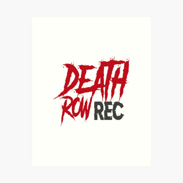 Item preview, Dark and Edgy Death Row Art Illustration with Bold Typography designed and sold by mattzewdu.