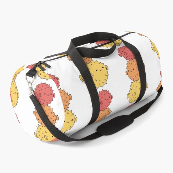 Item preview, Stacked Pufferfish – Smiling Coral, Orange & Yellow Trio designed and sold by AliveStyle.