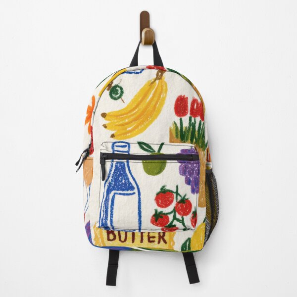 Item preview, Colorful Groceries Food Doodle Illustration designed and sold by Sunday Margaritas Art.