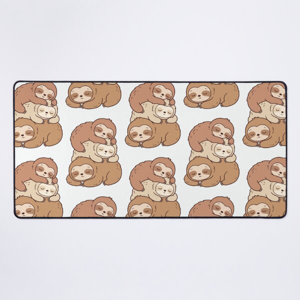Item preview, Sleeping Sloth Stack – Cozy Napping Trio in Earth Tones designed and sold by AliveStyle.