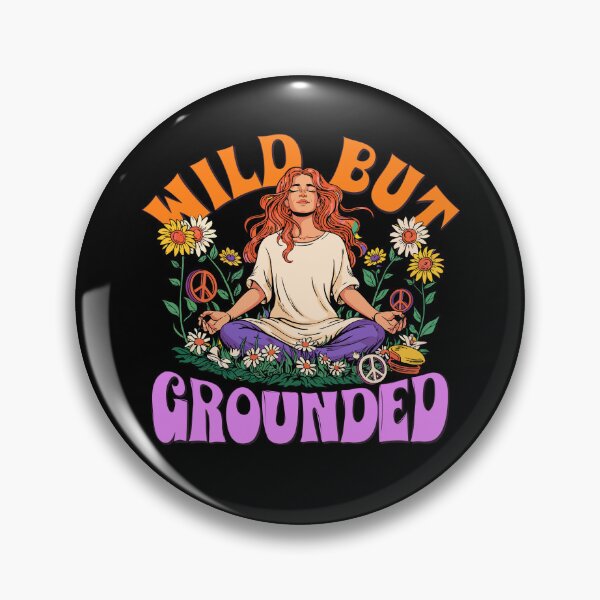 Item preview, Wild But Grounded Boho Meditation Woman Sunflower designed and sold by BeatStriker.