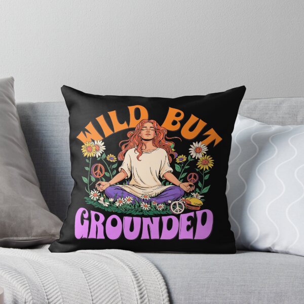 Item preview, Wild But Grounded Boho Meditation Woman Sunflower designed and sold by BeatStriker.