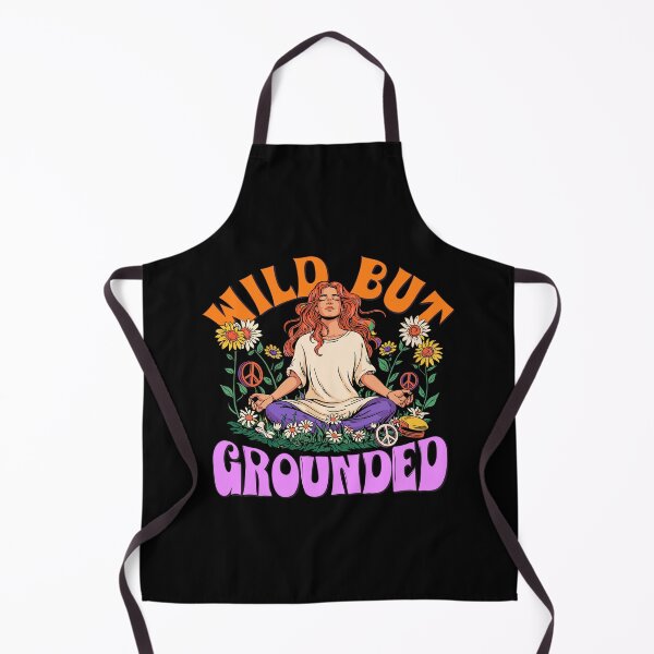 Item preview, Wild But Grounded Boho Meditation Woman Sunflower designed and sold by BeatStriker.