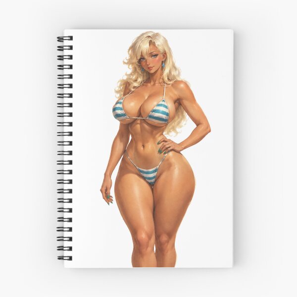 Item preview, Blonde Bikini Beach Girl Vintage 1940s Retro Summer Pin Up Art designed and sold by Cosplayvintage.