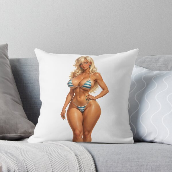 Item preview, Blonde Bikini Beach Girl Vintage 1940s Retro Summer Pin Up Art designed and sold by Cosplayvintage.