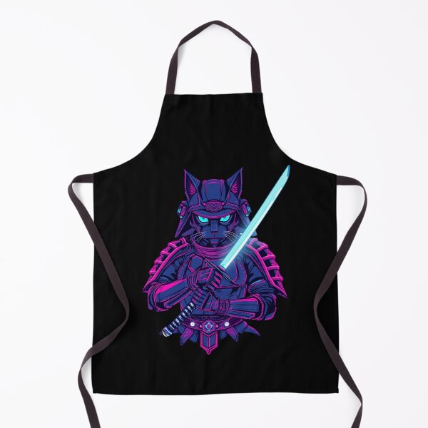 Item preview, Cyberpunk Samurai Cat - Futuristic Anime Graphic T-Shirt designed and sold by MoodPeel_ .