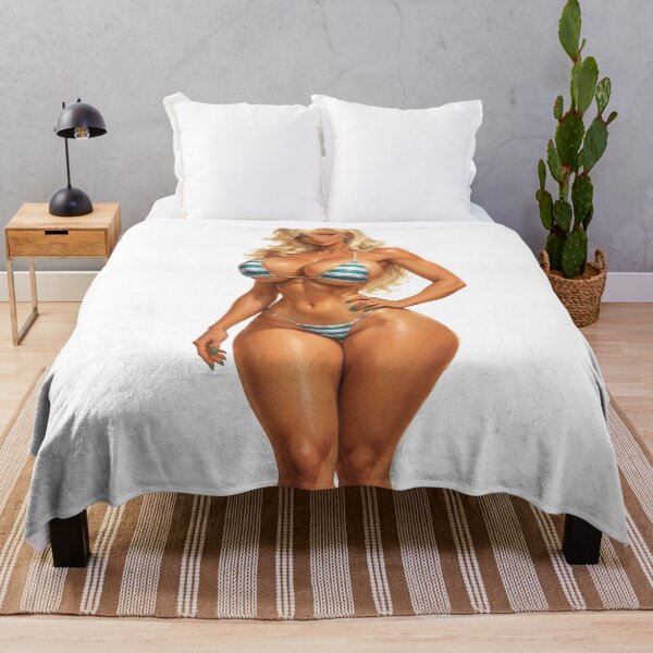 Item preview, Blonde Bikini Beach Girl Vintage 1940s Retro Summer Pin Up Art designed and sold by Cosplayvintage.