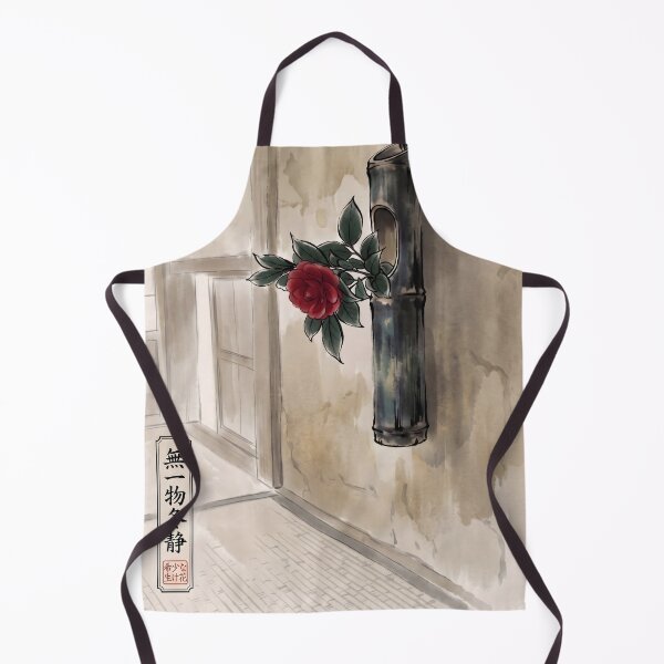 Item preview, Sumi-e Camellia Bamboo Ikebana Art designed and sold by conohitoAI-ArtGallery.