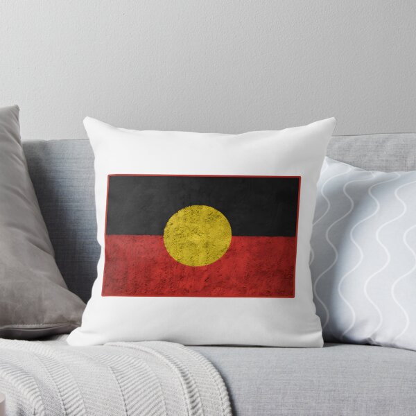 Item preview, Distressed Aboriginal Flag Design with Vintage Texture and Bold Colors designed and sold by Nochachos.