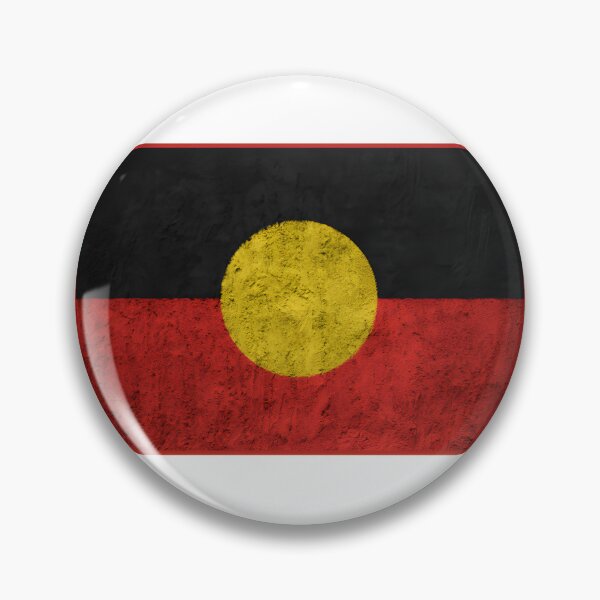 Item preview, Distressed Aboriginal Flag Design with Vintage Texture and Bold Colors designed and sold by Nochachos.