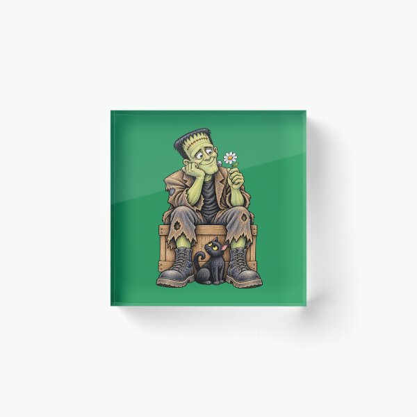 Item preview,  Halloween. Cute Frankenstein Flower 2A designed and sold by CrumbBumStudio.