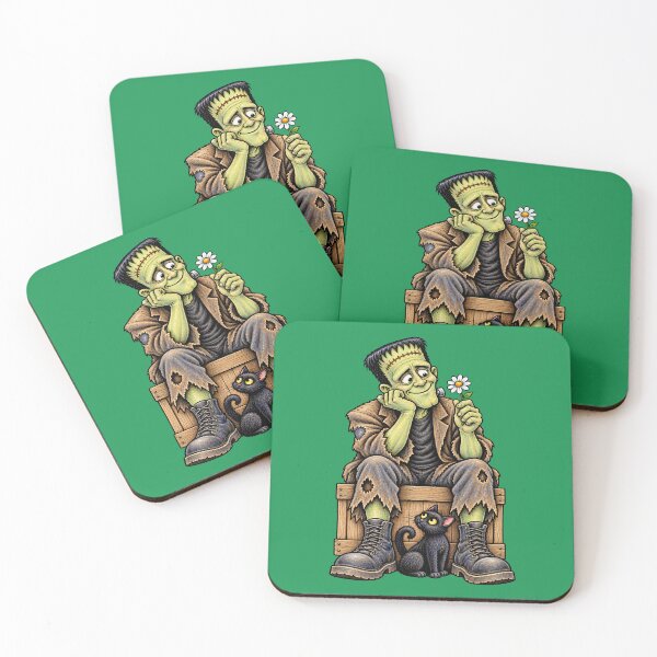 Item preview,  Halloween. Cute Frankenstein Flower 2A designed and sold by CrumbBumStudio.