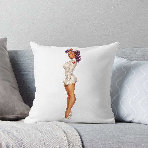 Item preview, Retro Nurse Girl Vintage 1940s Retro Fantasy Pin Up Art designed and sold by Cosplayvintage.